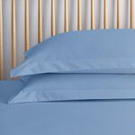 OXFORD PILLOWCASE PAIR Luxury Percale Airforce Blue 12L