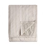 YARD HEBDEN STRIPE NATURAL/STONE 150x200cm Bedspread 