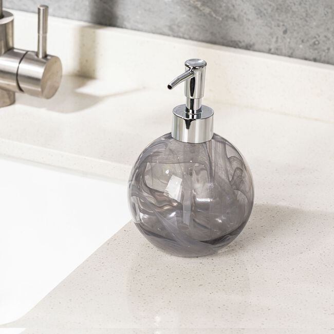 Glass Smoke Soap Dispenser