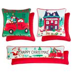 Santa's WorkShop 2 Pack Cushion Covers 45cm x 45cm