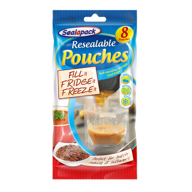 Sealapack Resealable Food Pouches 8Pk