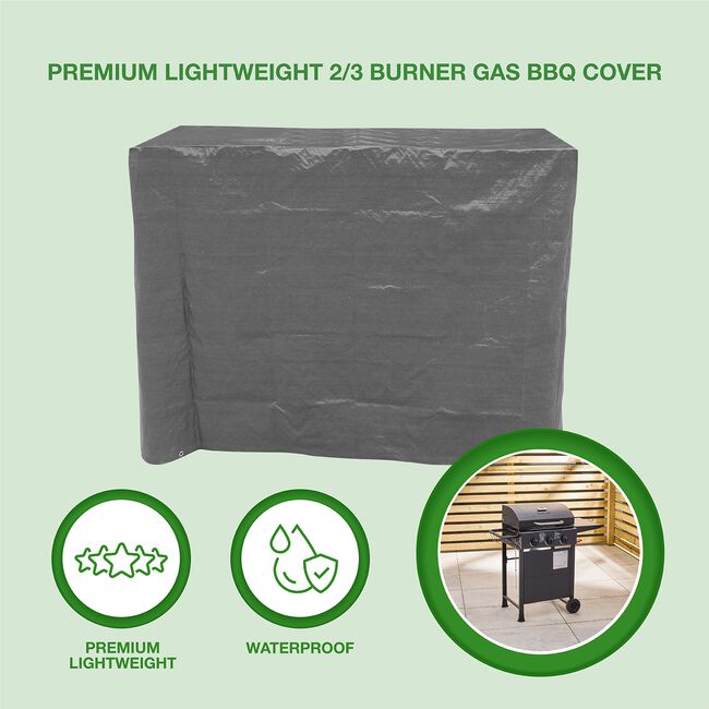 Premium Lightweight 2/3 Burner Gas BBQ Cover