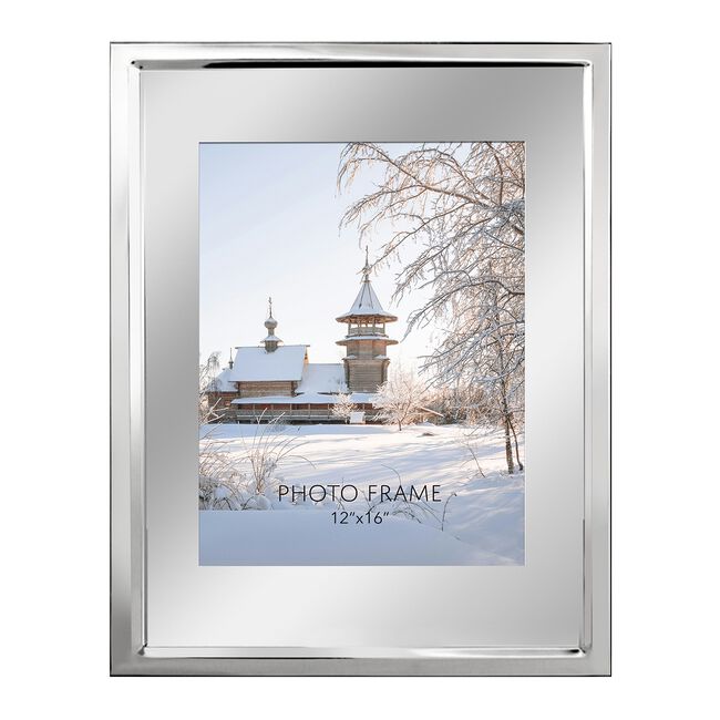 TIMELESS TOUCH 12x16 SILVER PLATED Photo Frame