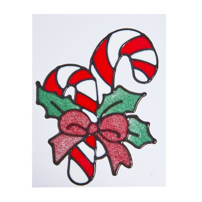 Candy Cane Window Sticker