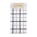 Multi Check Tea Towel - Black