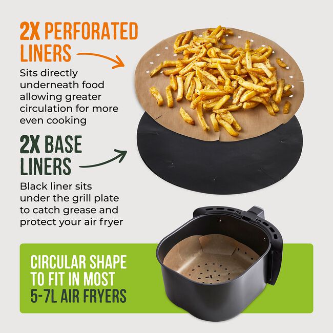 Tower Natural 4 Pack Air Fryer Liners