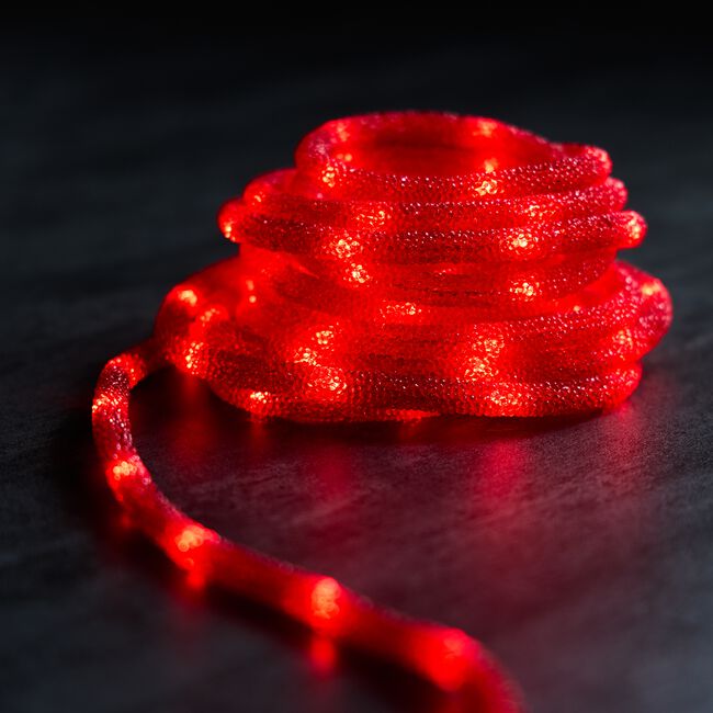 Glistening Red Rope Light with 100 LEDs