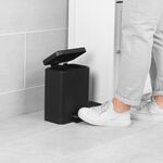 BELDRAY BLACK 5 LITRE SOFT-CLOSE Pedal Compartment Bin