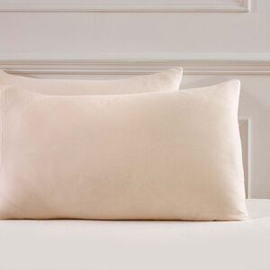 Cotton Muslin Housewife Pillowcase Pair - Ivory