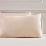 Cotton Muslin Housewife Pillowcase Pair - Ivory