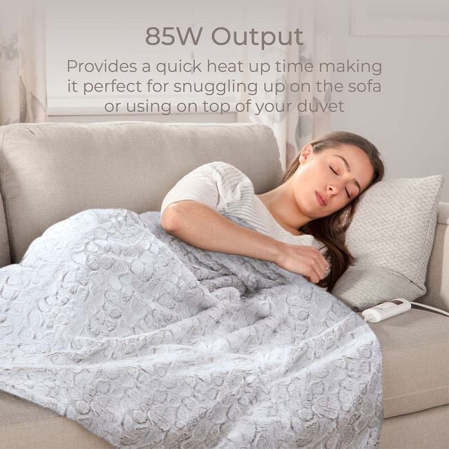 Carmen Faux Fur Fleece Electric Blanket
