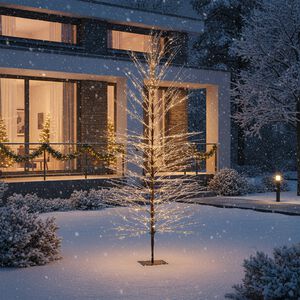 2.1M Warm White Light Up Christmas Tree