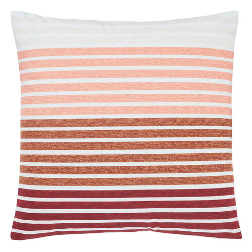 Abstract Stripe Cushion 45 x 45cm - Rust