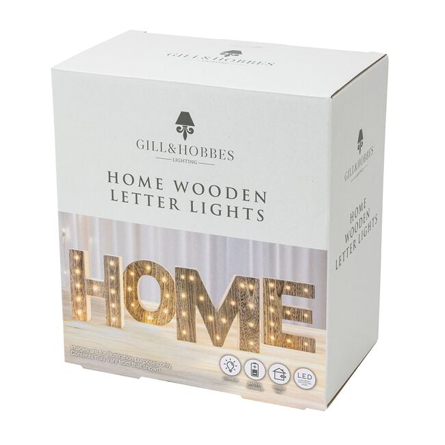 Home Wooden Letter Lights