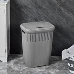 Knit Laundry Hamper Dark Grey 