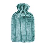 Green Faux Fur Hot Water Bottle 