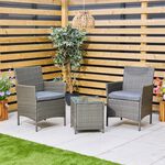 Treviso Rattan Bistro Set 3 Piece