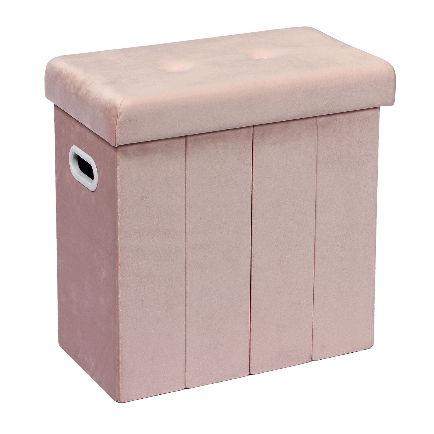 Folding Slim Storage Ottoman Soft Pink Home Store + More