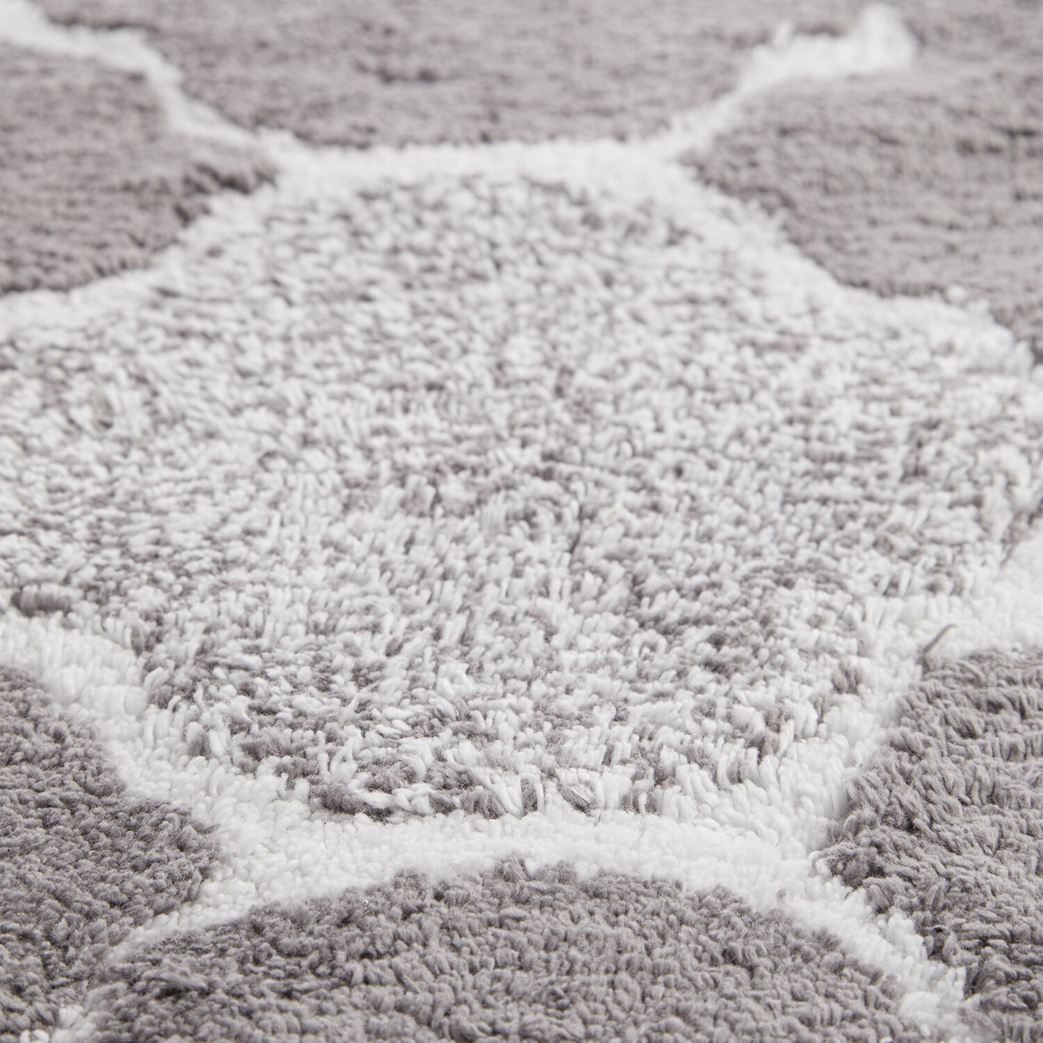 Trellis Bath Mat 50 X 80cm Grey Home Store More