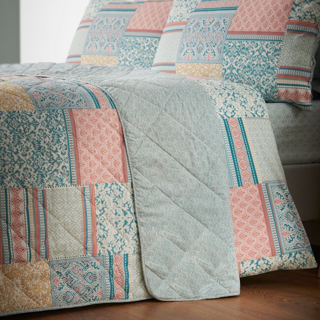 Zaria Bedspread 200cm x 220cm - Duck Egg