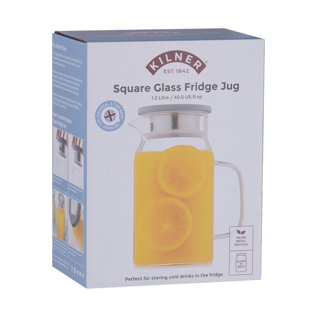 Kilner Square 1.2L Glass Jug