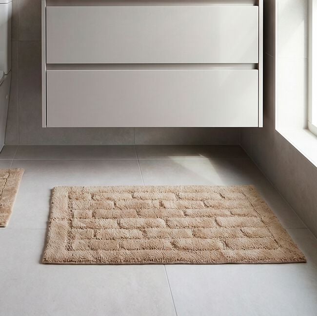 COTTON BRICK MOCHA 50x80 Bath Mat