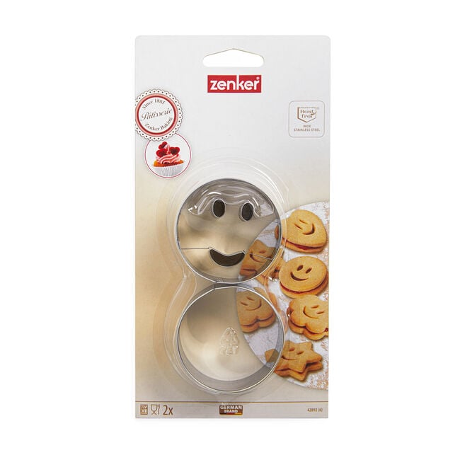 Zenker Smiley Face Cookie Cutters