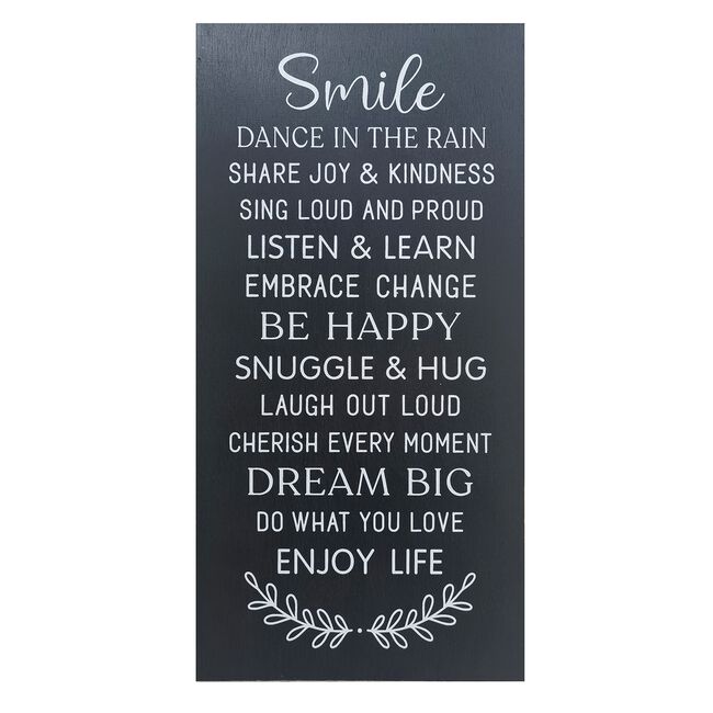 Smile Dance In The Rain Wall Decor 20cm x 40cm