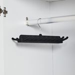 Skinny Velvet Black Tie & Belt Hanger