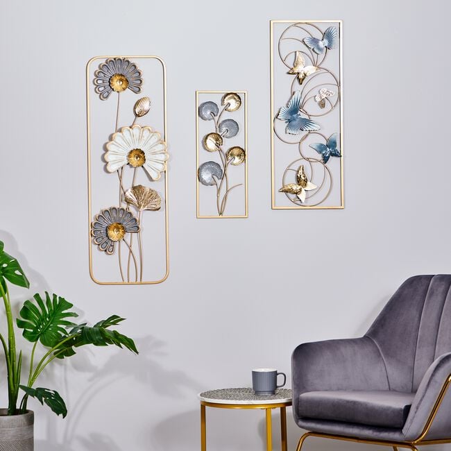 Butterfly Metal Wall Art 28.6cm X 74.3cm 