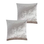 Velvet Crush Cushion Cover 2 Pack 45x45cm - Mocha