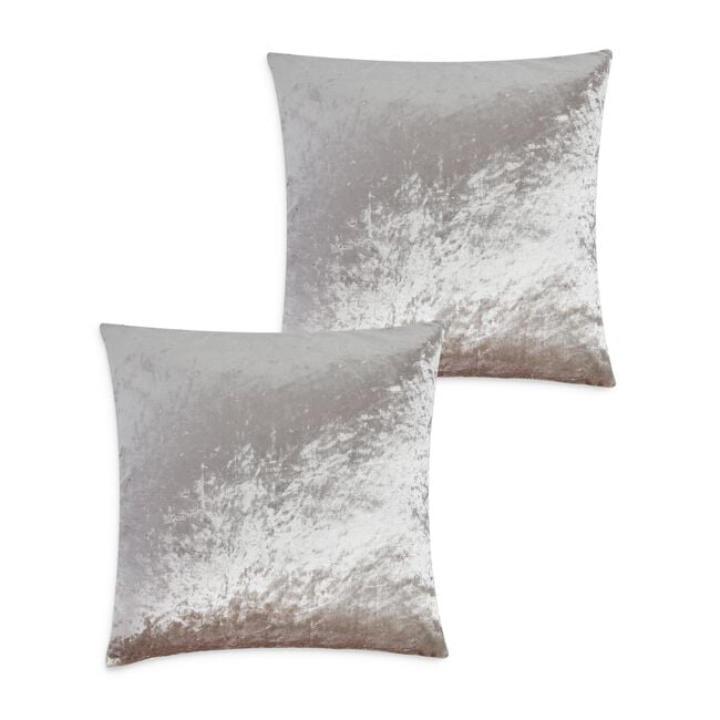 Velvet Crush Cushion Cover 2 Pack 45x45cm - Mocha