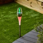 Colour Changing Solar Garden Post Light
