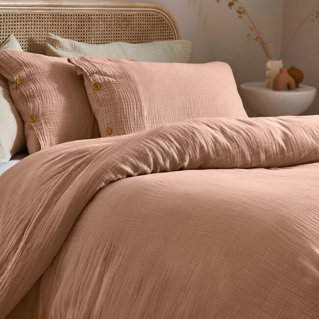 SINGLE DUVET COVER Lark Pink Clay