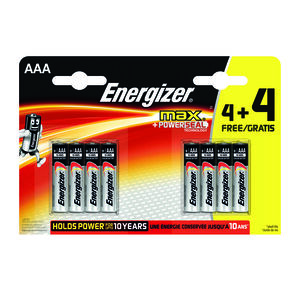 Energizer Max AAA 4+4 Free