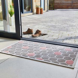 JVL Solemate Handcarved Honeycomb Doormat 57x100cm