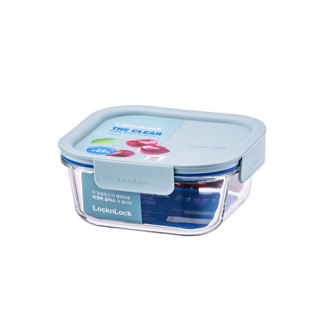 LOCK & LOCK THE CLEAR 750ml Glass Square Container