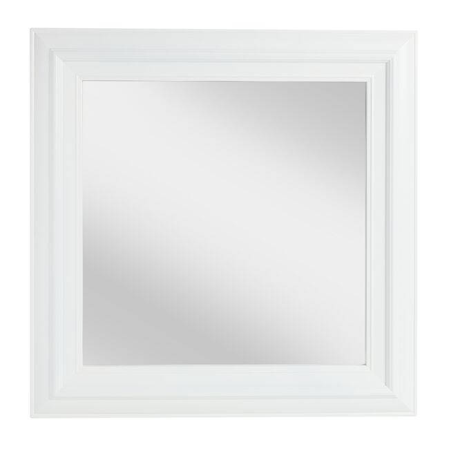 Westbury White Square Mirror 56cm
