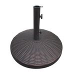 Round Wicker Effect Parasol Base 12.5kg