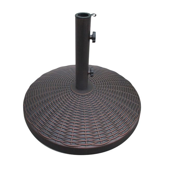 Round Wicker Effect Parasol Base 12.5kg