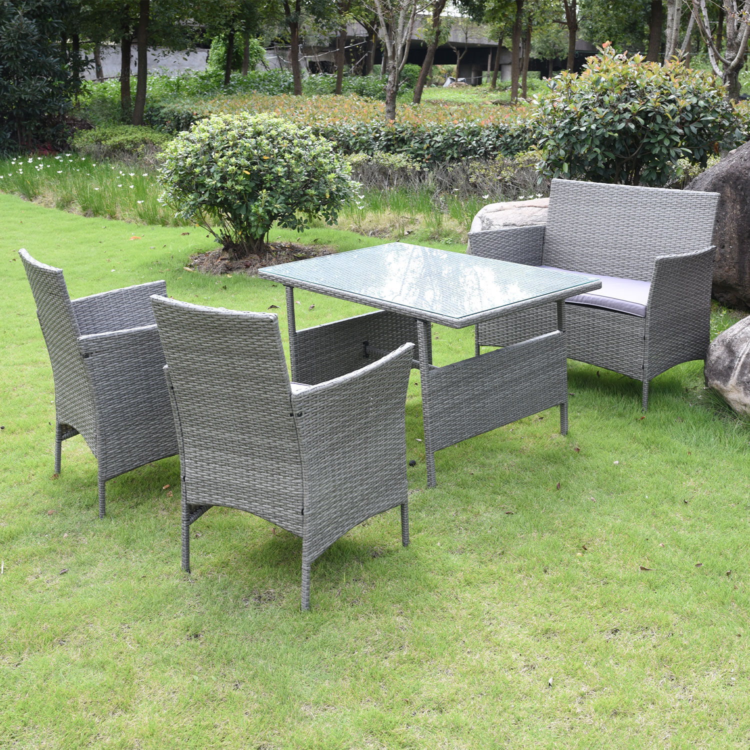toulon rattan garden furniture set 4 piece home store more