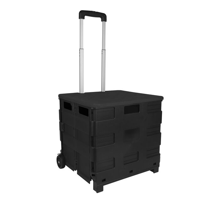 Folding Storage Trolley with Lid