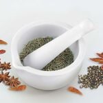 Fackelmann White Porcelain Pestle & Mortar