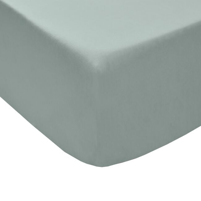 KING SIZE FITTED SHEET Luxury Percale Sage 8C