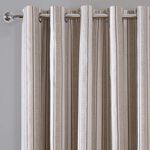 BLACKOUT DOPE DYE WOVEN STRIPE NATURAL 90x90 Curtain