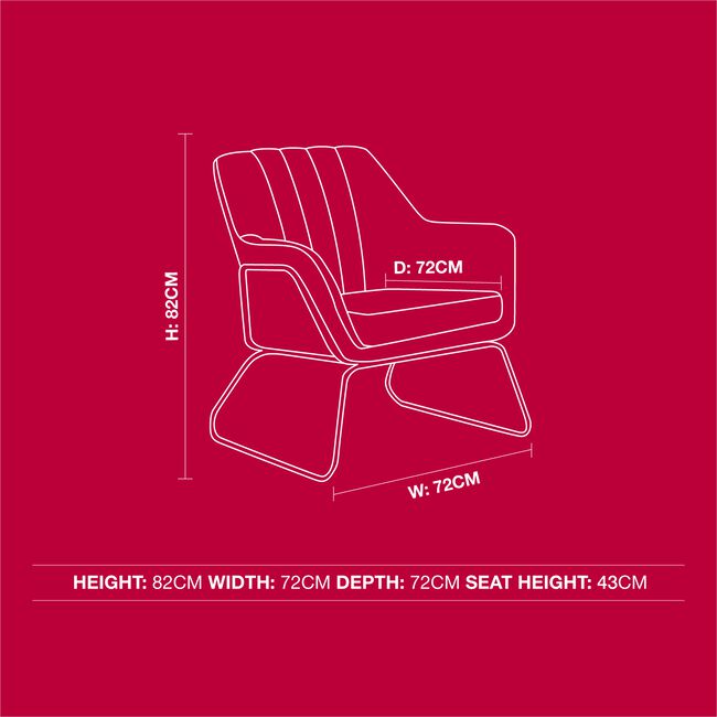 Celine Grey Velvet Accent chair