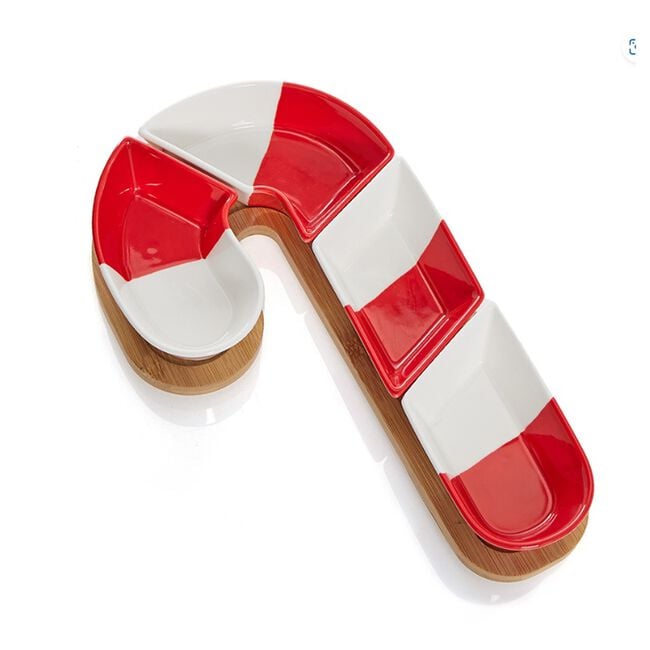 The Jolly Sleigh Candy Cane Serving Platter
