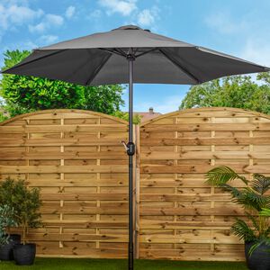 2.7M CRANK Sun Parasol - Grey