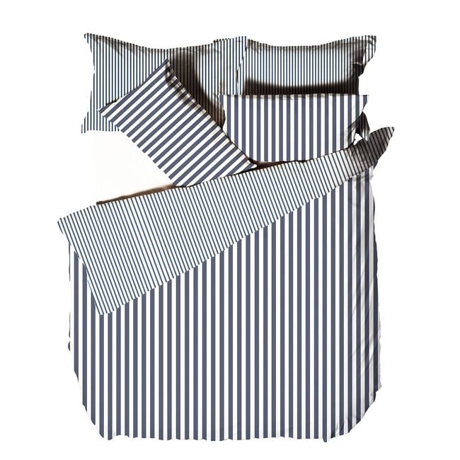 SINGLE DUVET COVER Herbden Navy/Grey