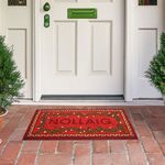 Nollaig Red Doormat 40cm x 70cm 